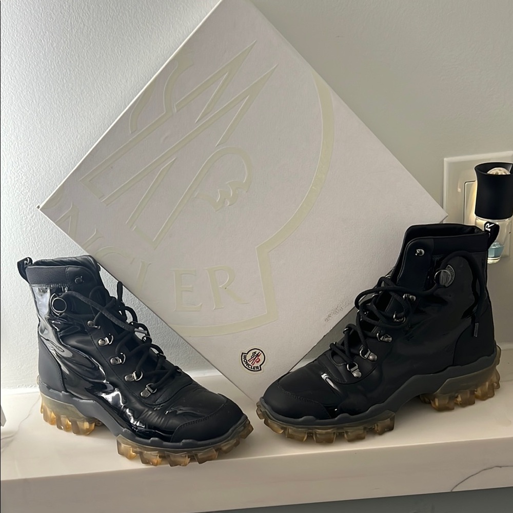 Moncler Black High-Top Sneakers